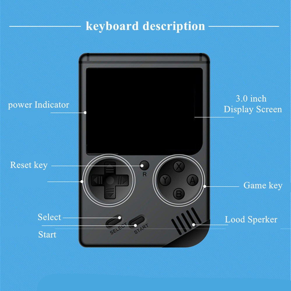 RETRO HANDHELD GAMES CONSOLE